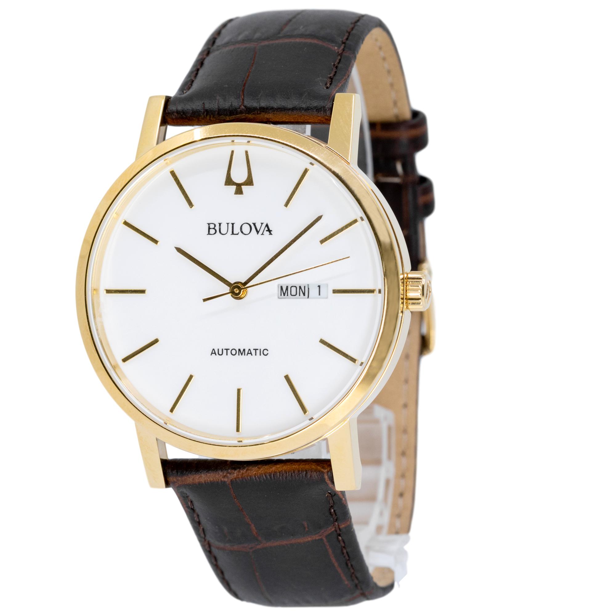 97C107-Bulova Men's 97C107 White Dial Watch