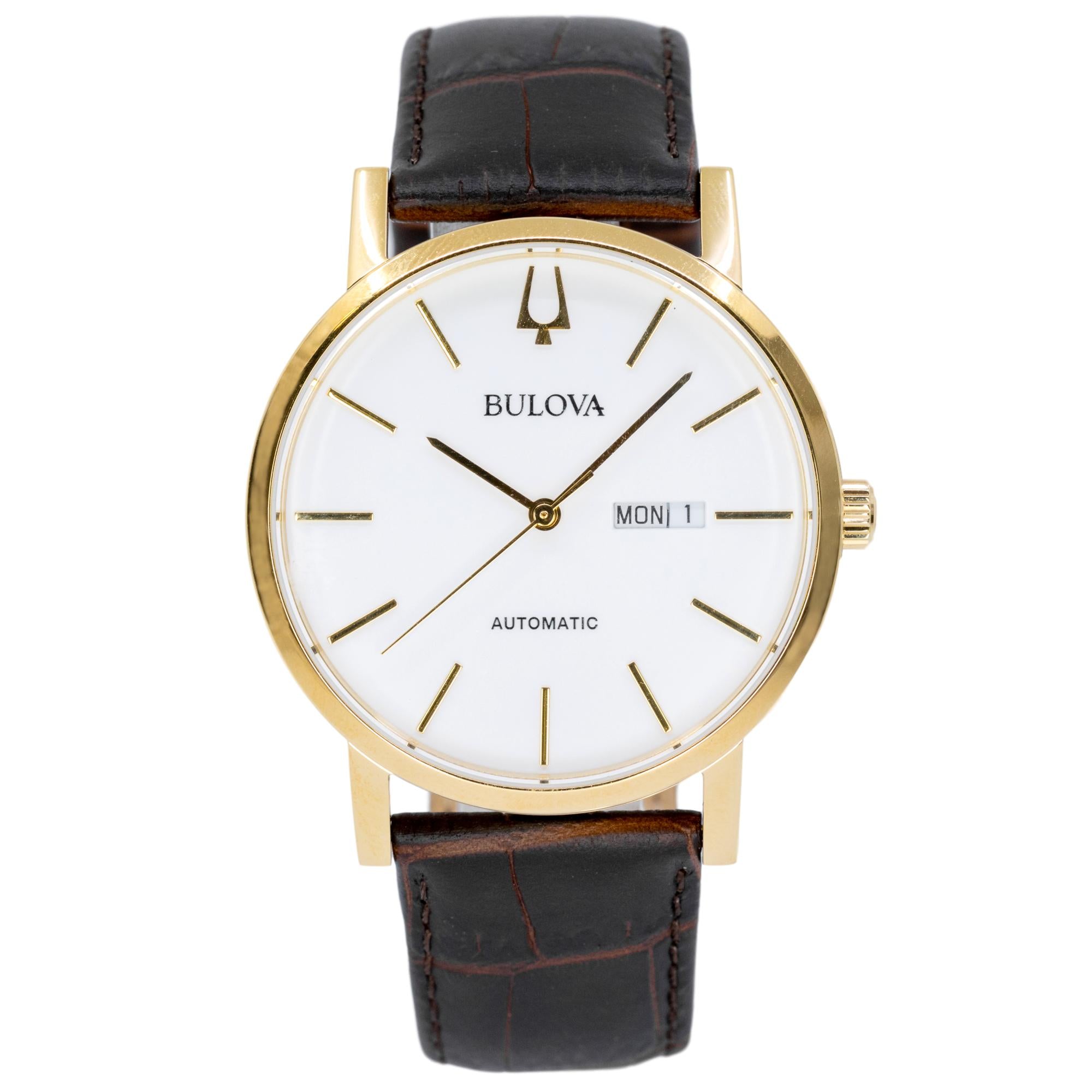 97C107-Bulova Men's 97C107 White Dial Watch