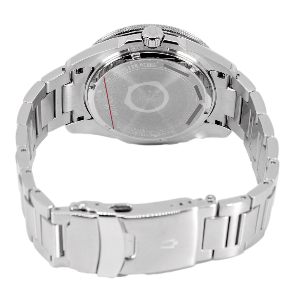 98B203-Bulova Men's 98B203 Marine Star Black Dial Watch
