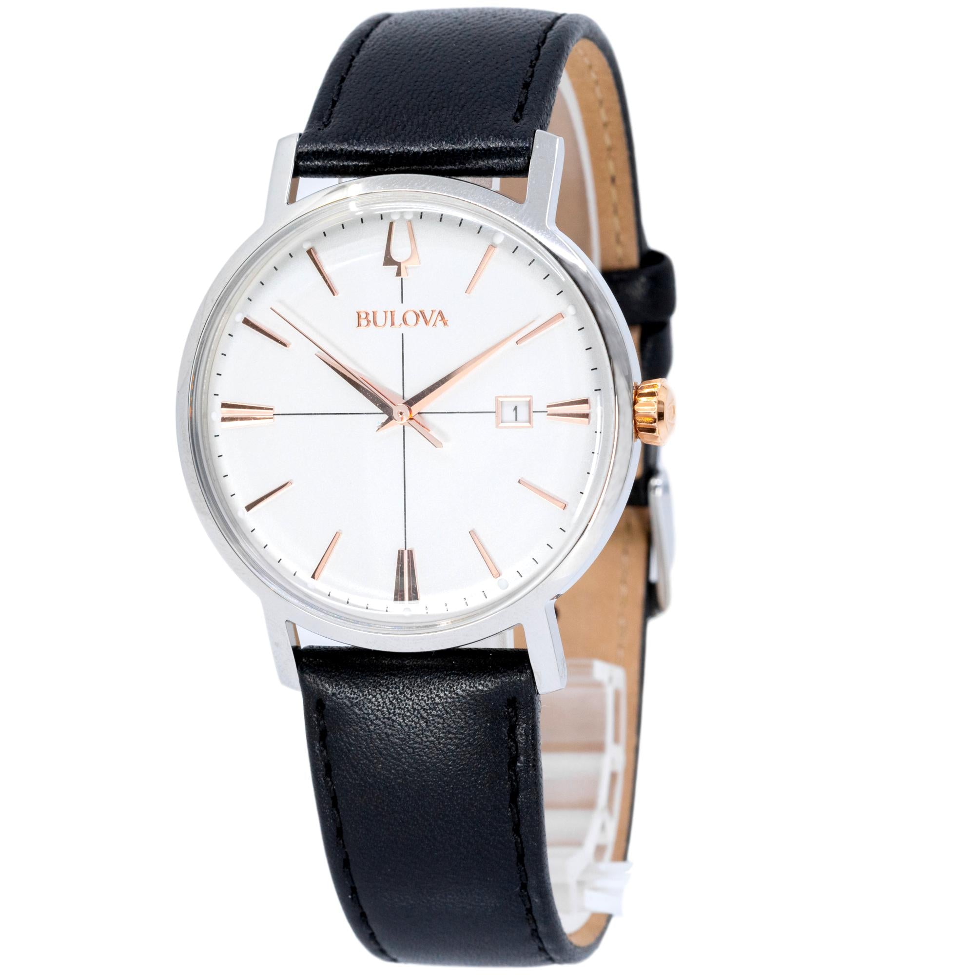 98B254-Bulova Men's 98B254 Classic  White Dial Quartz