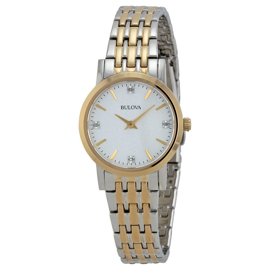 98P115-Bulova Ladies 98P115 Diamond Two Tone  Watch