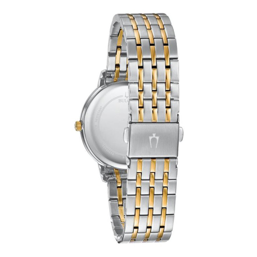 98P189-Bulova Ladies 98P189 White Dial with Diamonds Watch