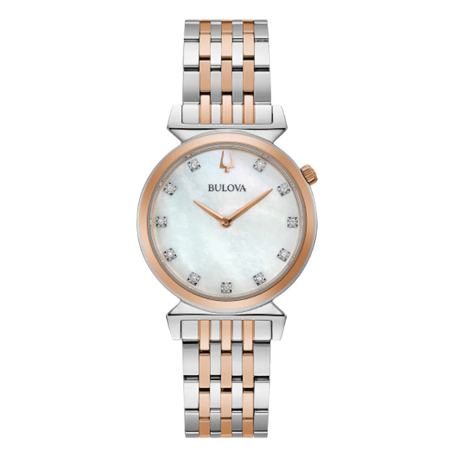 98P192-Bulova Ladies 98P192 MoP Dial with Diamonds Watch