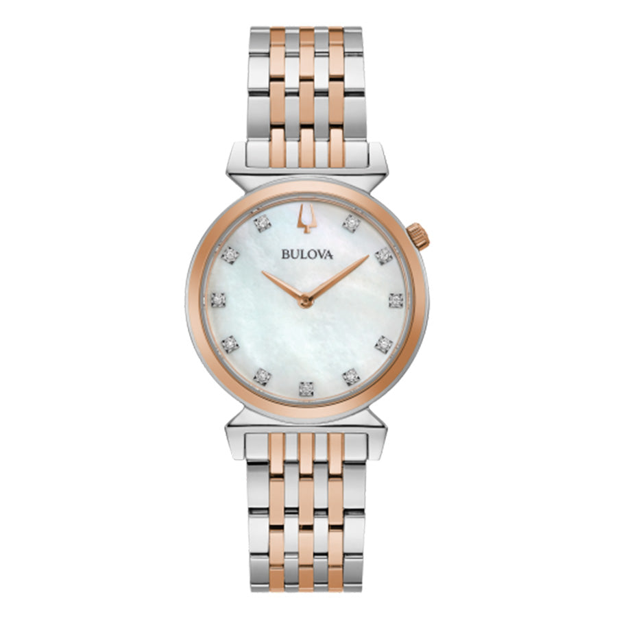 98P192-Bulova Ladies 98P192 MoP Dial with Diamonds Watch