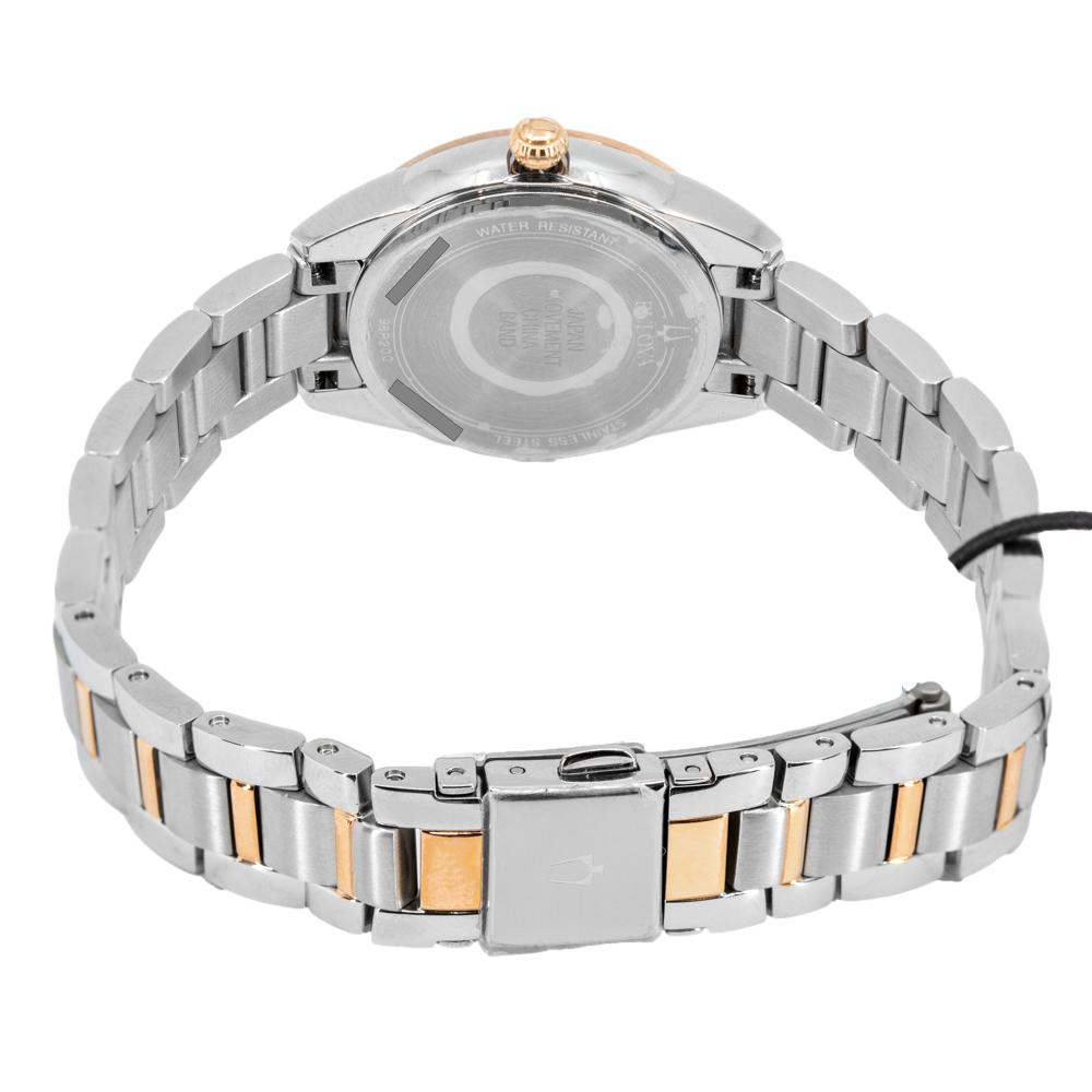 98P200-Bulova Ladies 98P200 Sutton Silver Dial Diamonds Watch