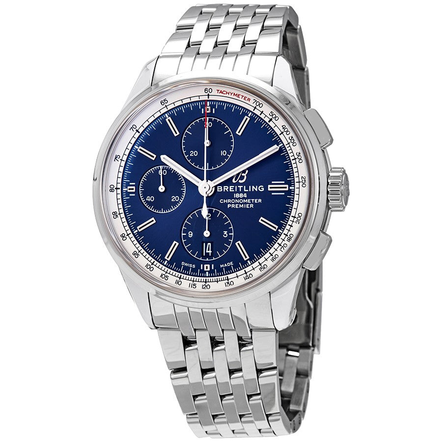 A13315351C1A1-Breitling A13315351C1A1 Premier Chrono Blue Dial Watch