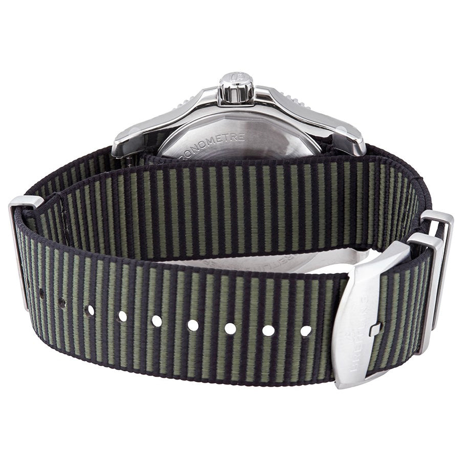 A17367A11L1W1-Breitling Men's A17367A11L1W1 Superocean II Green Dial Watch