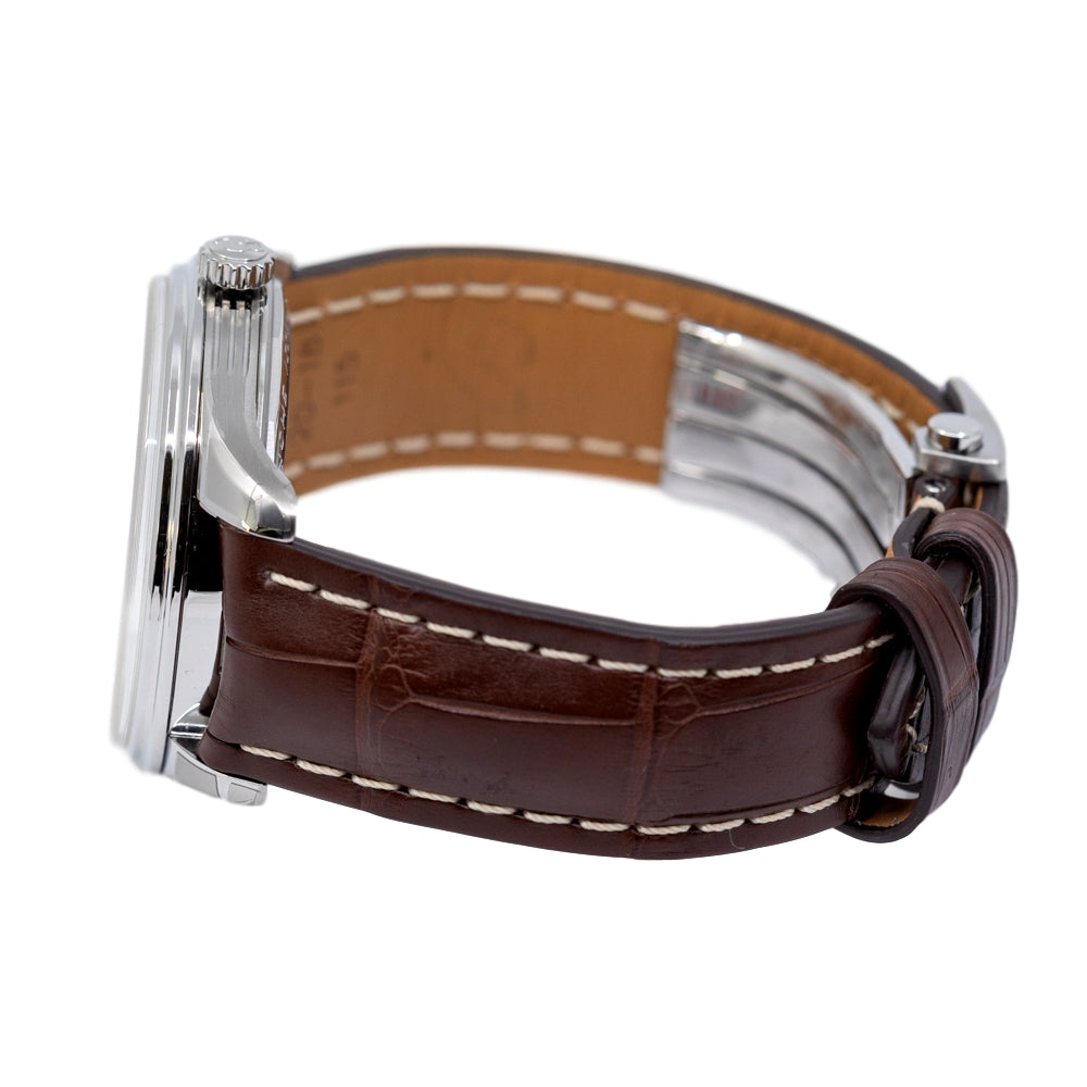 A45340211G1P1-Breitling Men's A45340211G1P1 Premier Silver Dial Watch