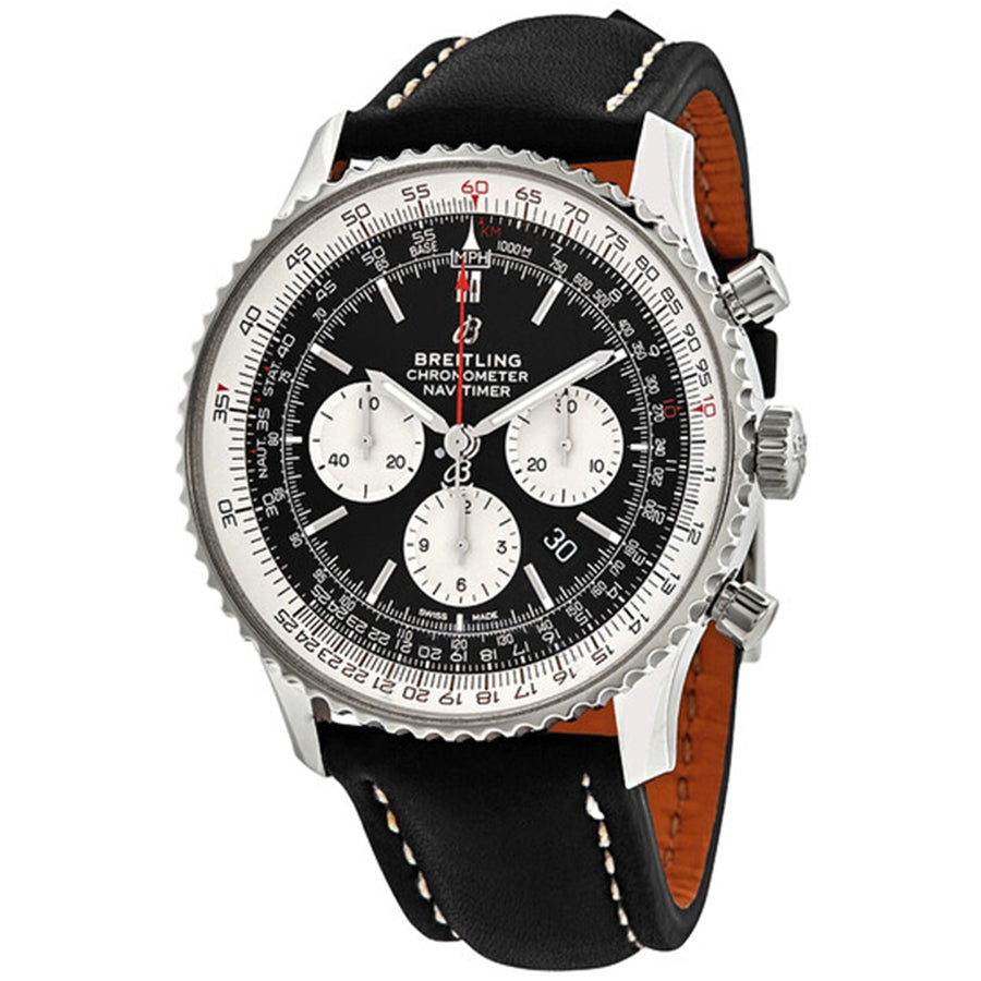 AB0127211B1X1-Breitling Men's AB0127211B1X1 Navitimer Chrono Black Watch
