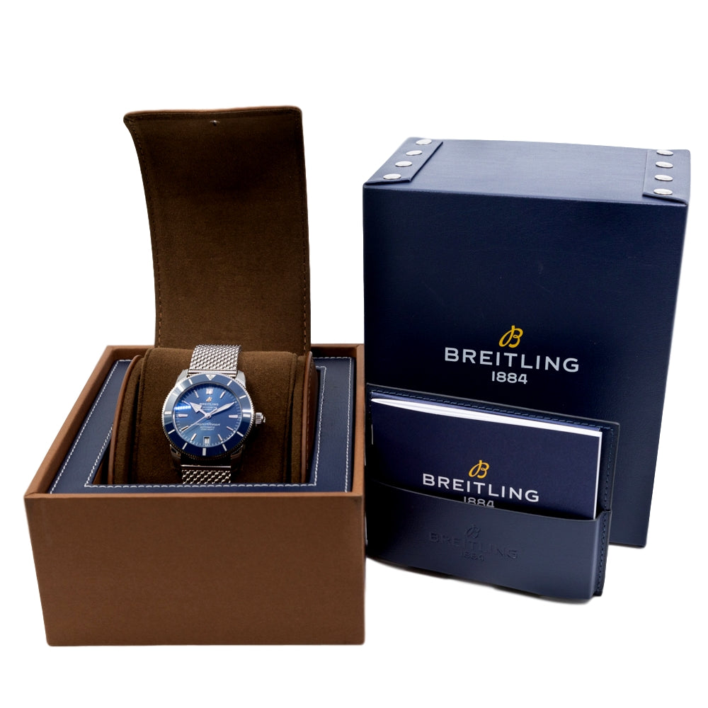 AB2010161C1A1-Breitling AB2010161C1A1 Superocean Heritage2 Blue Dial Watch