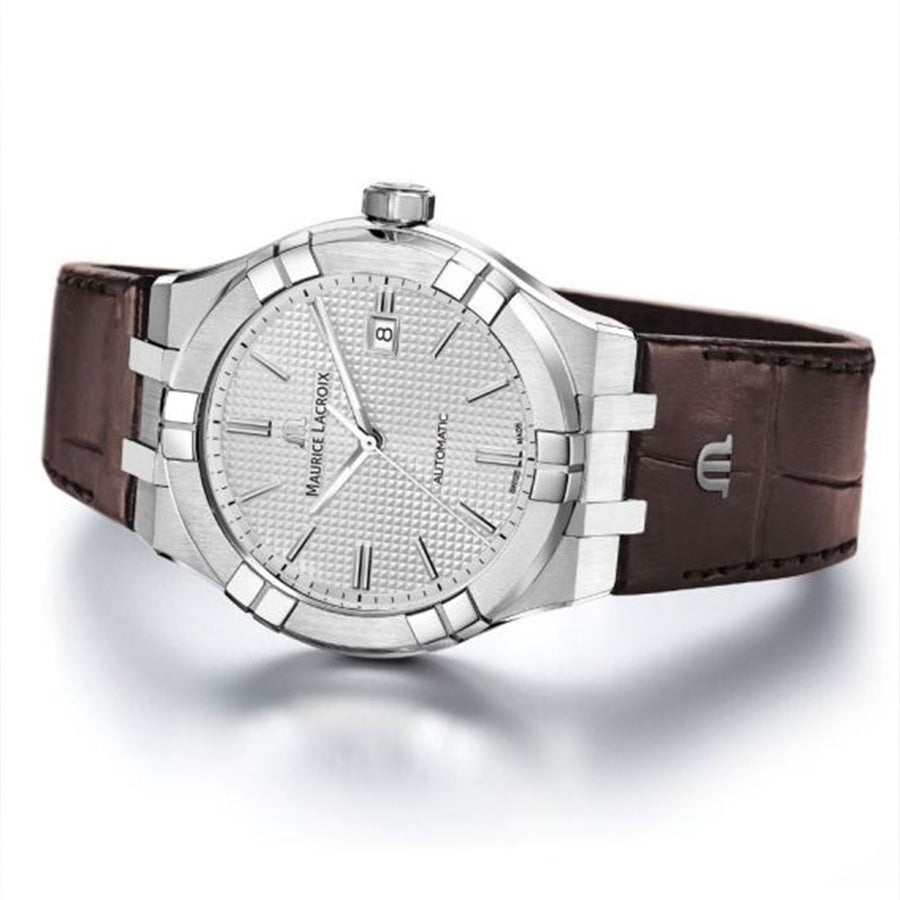 AI6008-SS001-130-1-Maurice Lacroix AI6008-SS001-130-1 Aikon Silver Dial 42mm 