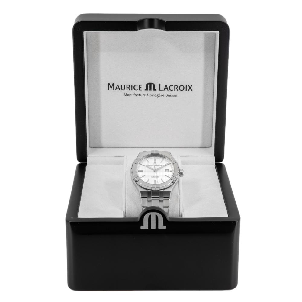 AI6008-SS002-130-1-Maurice Lacroix AI6008-SS002-130-1 Aikon Silver Dial Watch