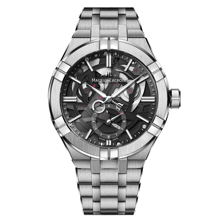 AI6028-SS002-030-1-Maurice Lacroix AI6028-SS002-030-1 Aikon Skeleton Dial Watch