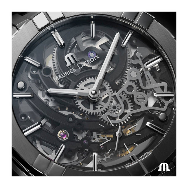 AI6028-SS002-030-1-Maurice Lacroix AI6028-SS002-030-1 Aikon Skeleton Dial Watch
