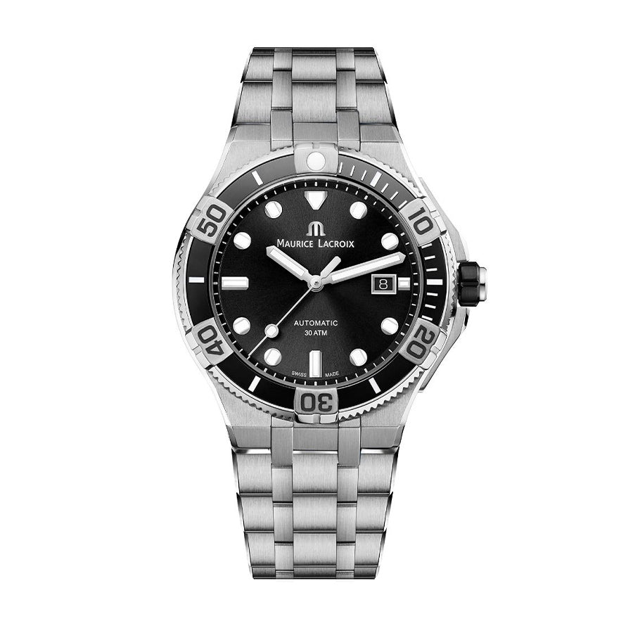 AI6058-SS002-330-1-Maurice Lacroix AI6058-SS002-330-1 Aikon Black Dial Watch