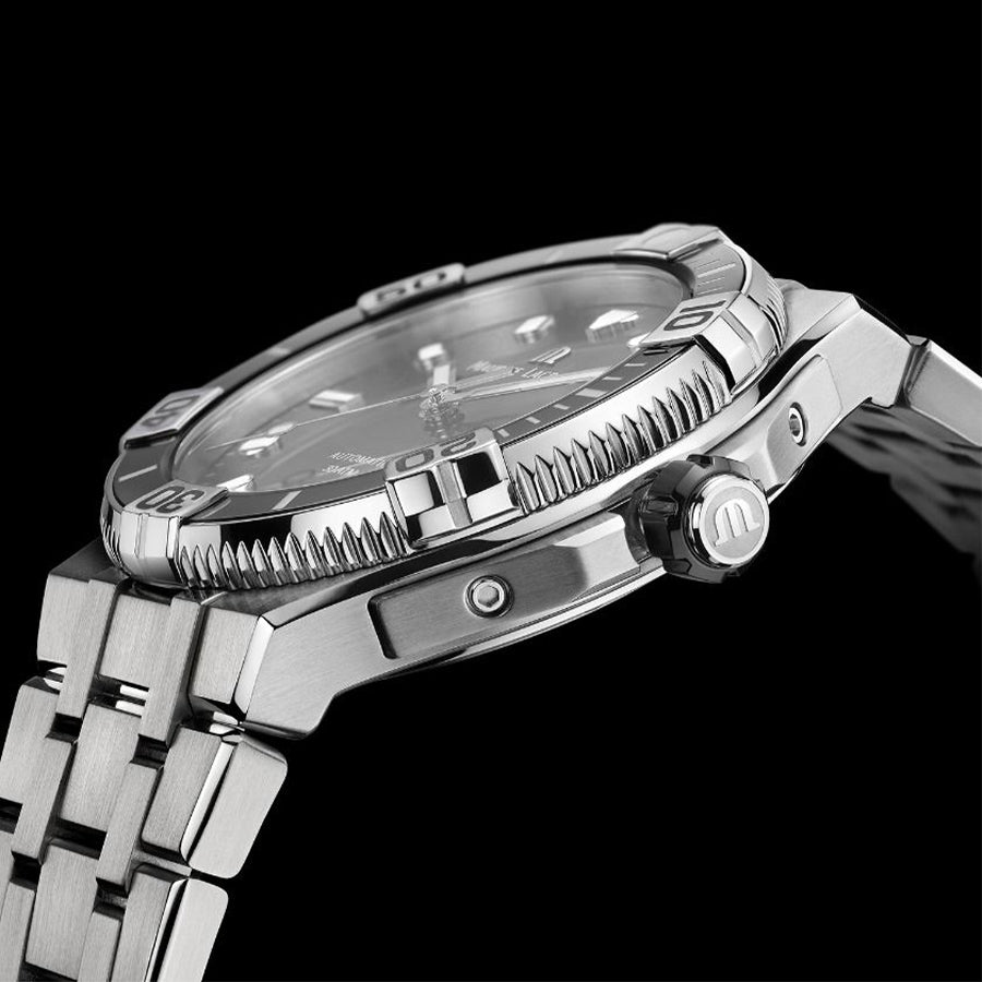 AI6058-SS002-330-1-Maurice Lacroix AI6058-SS002-330-1 Aikon Black Dial Watch