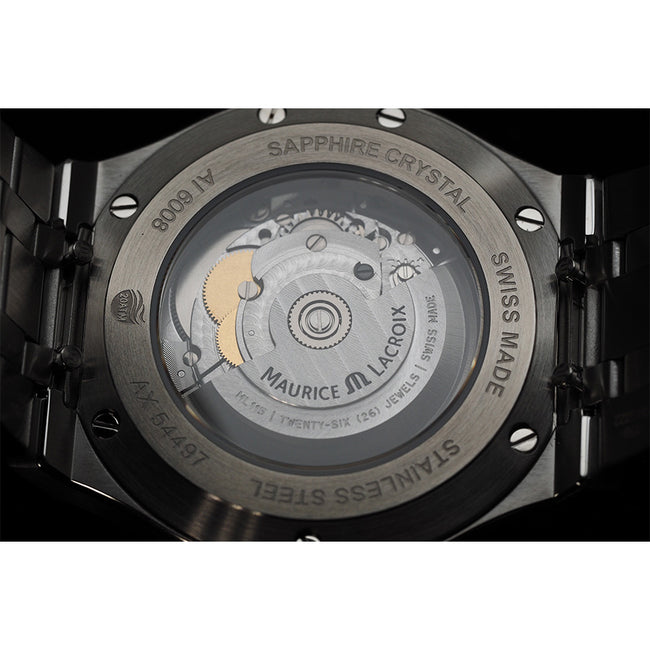 AI6058-SS002-330-1-Maurice Lacroix AI6058-SS002-330-1 Aikon Black Dial Watch