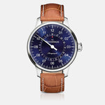 AM1008-Meistersinger Men's AM1008 Perigraph Sunburst Blue Auto