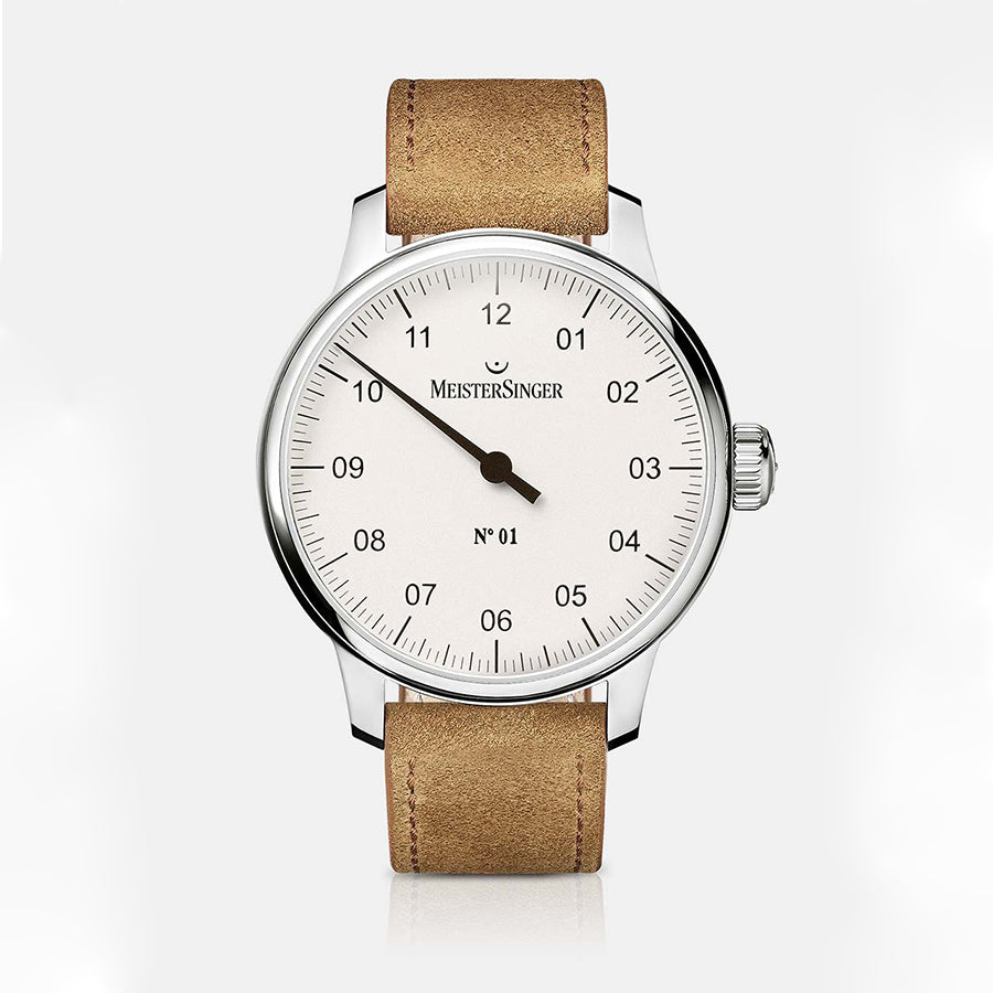 AM3301-MeisterSinger Men's AM3301 N.01 White Dial Watch