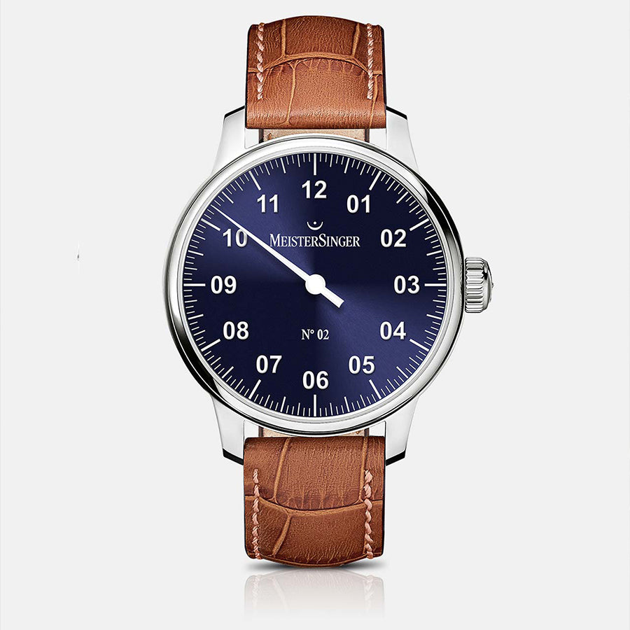 AM6608N-MeisterSinger Men's AM6608N N.02 Blue Dial Watch