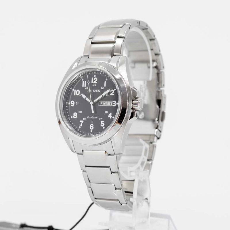 AW0050-58L-Citizen Men's AW0050-58L Eco-Drive Black Dial 