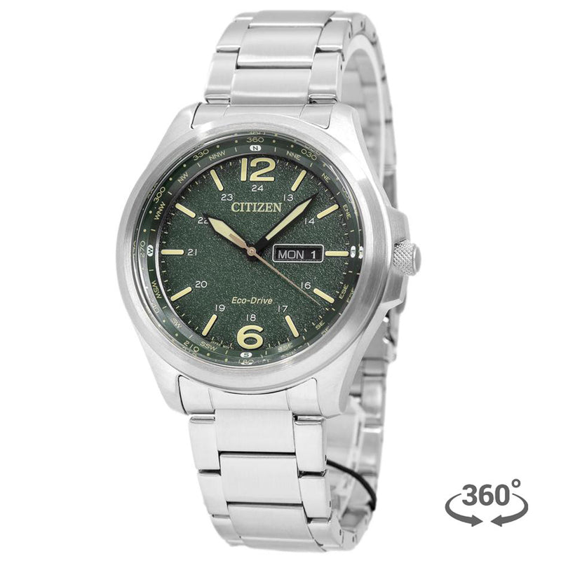 AW0110-82X-Citizen Men's AW0110-82X Eco-Drive Military Green Dial Watch