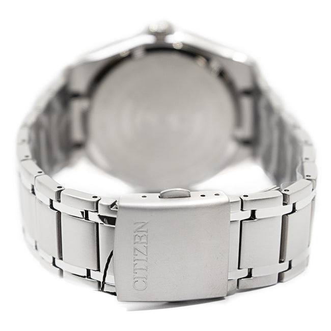 AW1240-57E-Citizen Mens AW1240-57E Super Titanium 1240 Black Dial