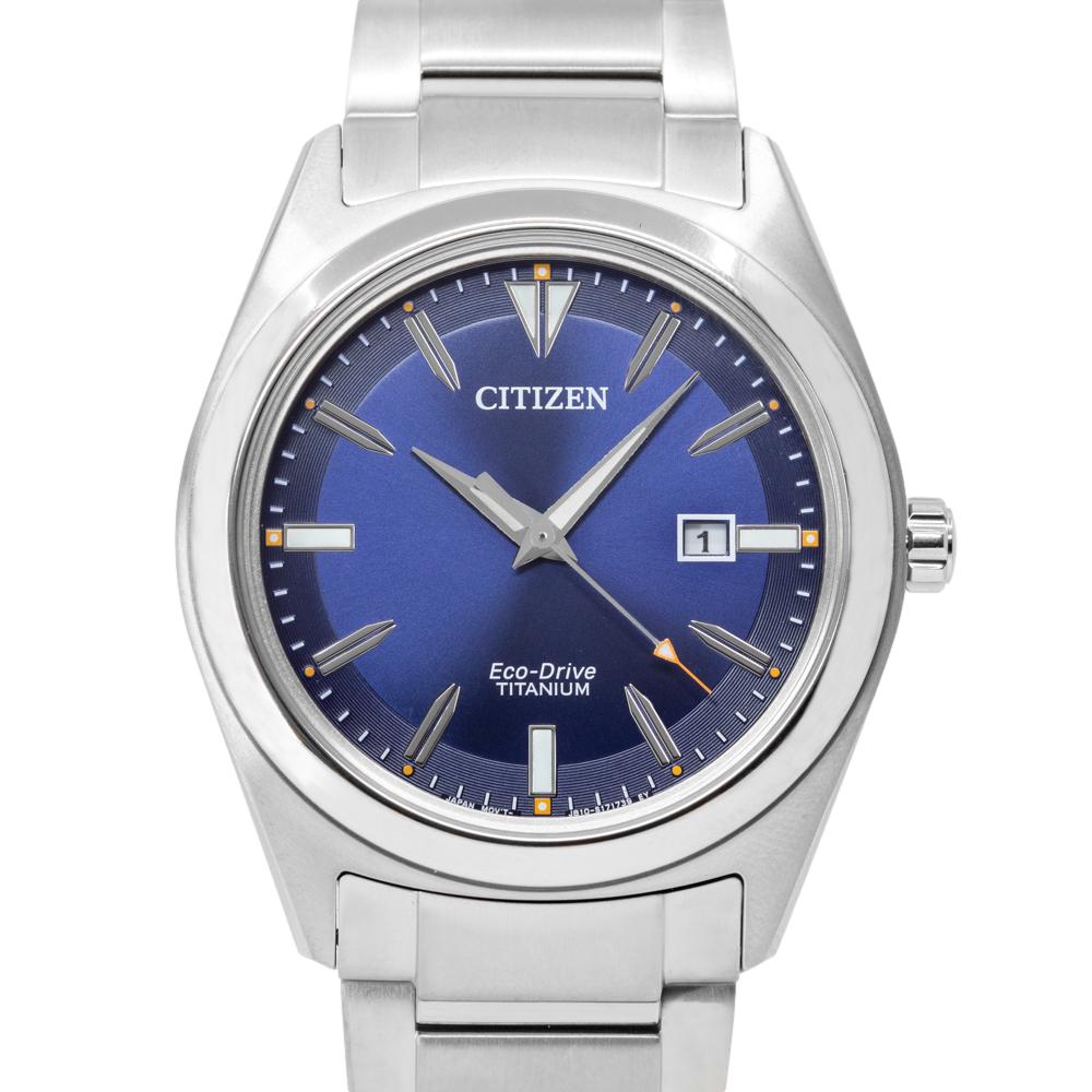 AW1640-83L-Citizen Men's AW1640-83L Super Titanium Blue Dial Watch