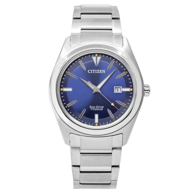 Citizen Men\'s AW1640-83L Super Titanium Blue Dial Watch