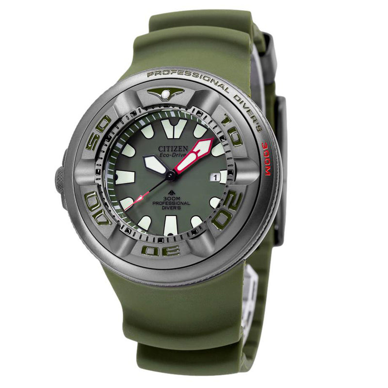 BJ8057-17X-Citizen BJ8057-17X Promaster Olive Eco-Drive 300M Watch