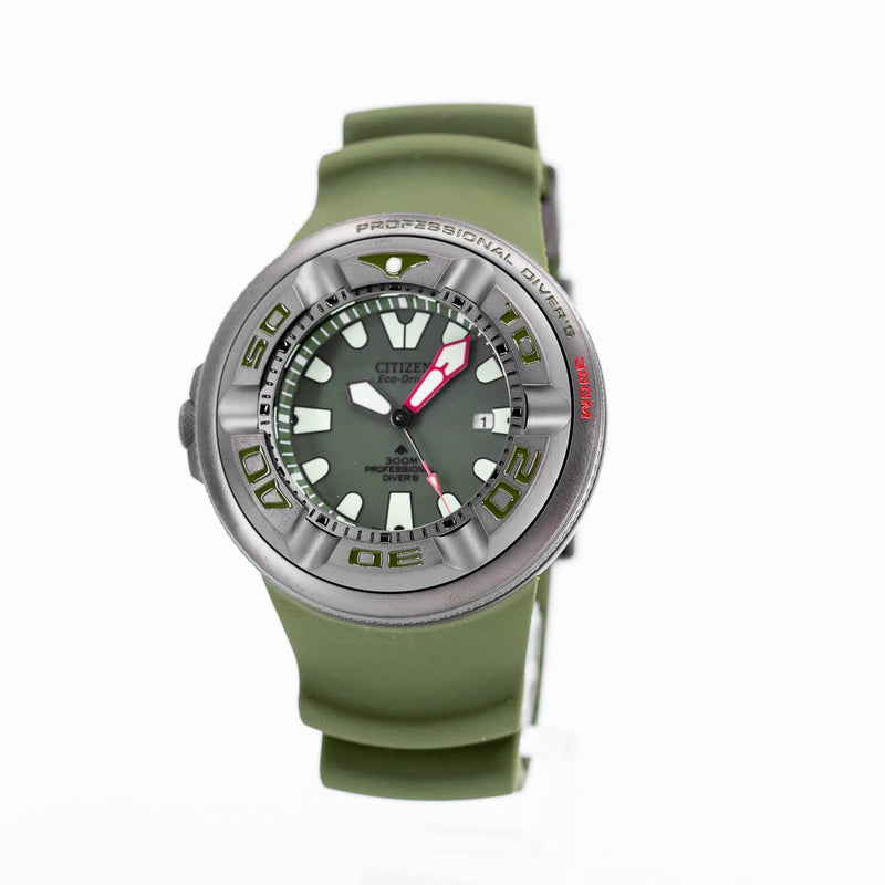 BJ8057-17X-Citizen BJ8057-17X Promaster Olive Eco-Drive 300M Watch
