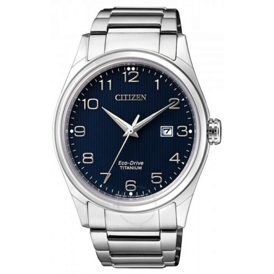 BM7360-82M-Citizen Men's BM7360-82M Titanium Blue Dial Watch