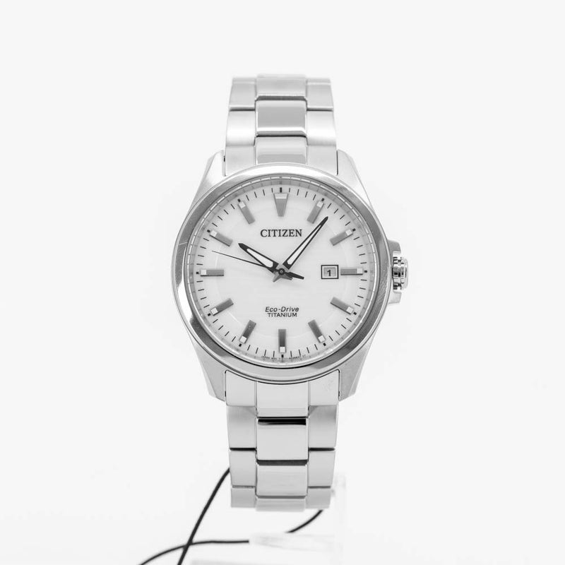 Men\'s Dial BM7470-84A White Watch Citizen Titanium