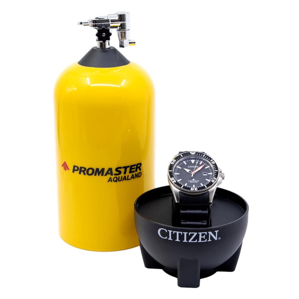 BN0100-42E-Citizen Men's BN0100-42E Diver's Eco Drive Black Dial 