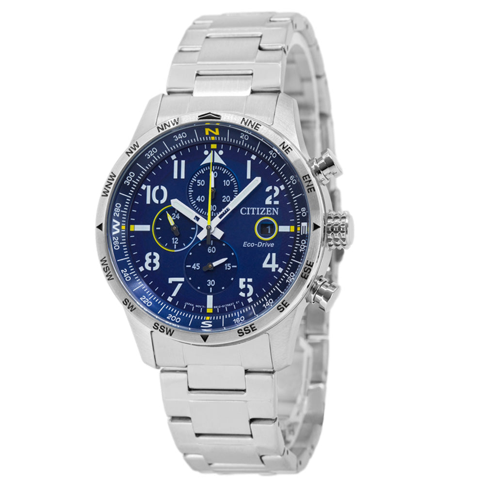 CA0790-83L-Citizen Men's CA0790-83L Aviator Blue Dial Watch