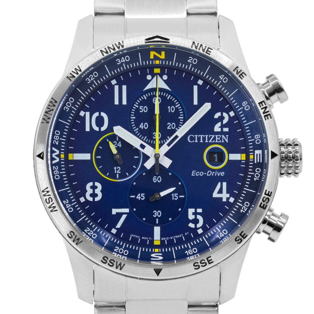 CA0790-83L-Citizen Men's CA0790-83L Aviator Blue Dial Watch