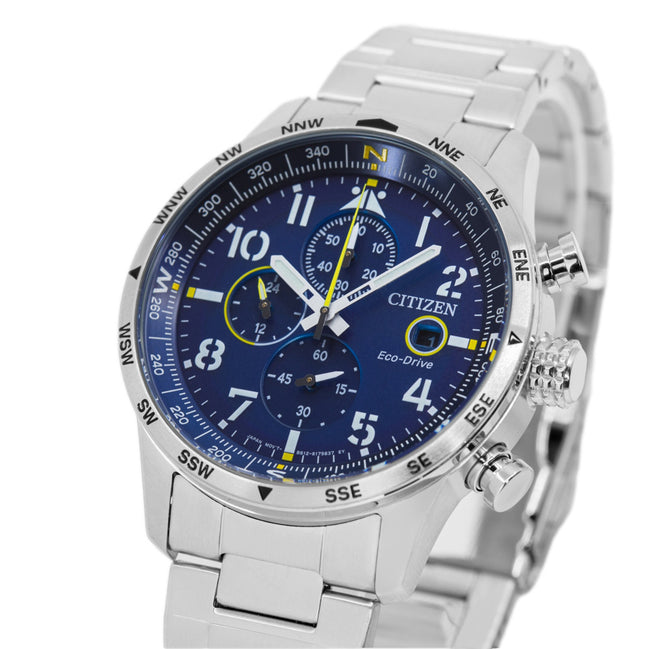 CA0790-83L-Citizen Men's CA0790-83L Aviator Blue Dial Watch