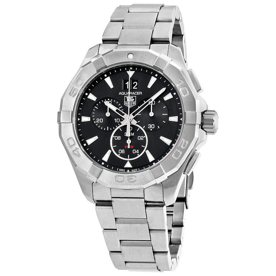 CAY1110.BA0927-Tag Heuer Men's CAY1110.BA0927 Aquaracer  Black Dial Watch