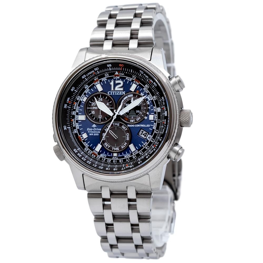 CB5850-80L-Citizen Men's CB5850-80L Chrono Pilot Super Titanio Watch