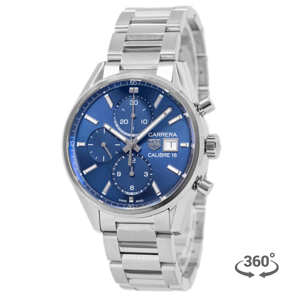 CBK2112.BA0715-Tag Heuer Men's CBK2112.BA0715 Carrera Blue Dial Auto Watch