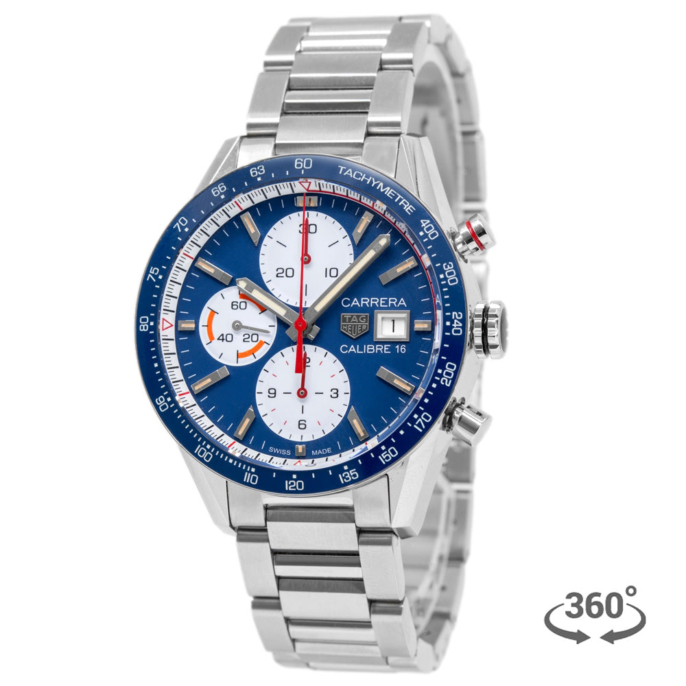 CV201AR.BA0715-Tag Heuer Men's CV201AR.BA0715 Carrera Caliber16 Blue Auto