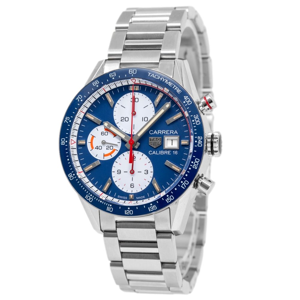 CV201AR.BA0715-Tag Heuer Men's CV201AR.BA0715 Carrera Caliber16 Blue Auto