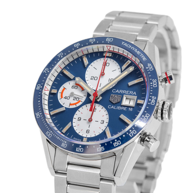 CV201AR.BA0715-Tag Heuer Men's CV201AR.BA0715 Carrera Caliber16 Blue Auto