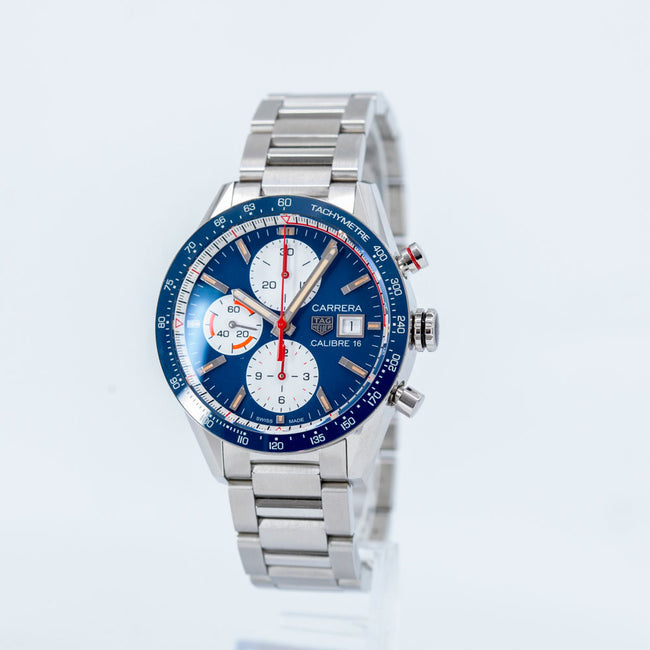 CV201AR.BA0715-Tag Heuer Men's CV201AR.BA0715 Carrera Caliber16 Blue Auto