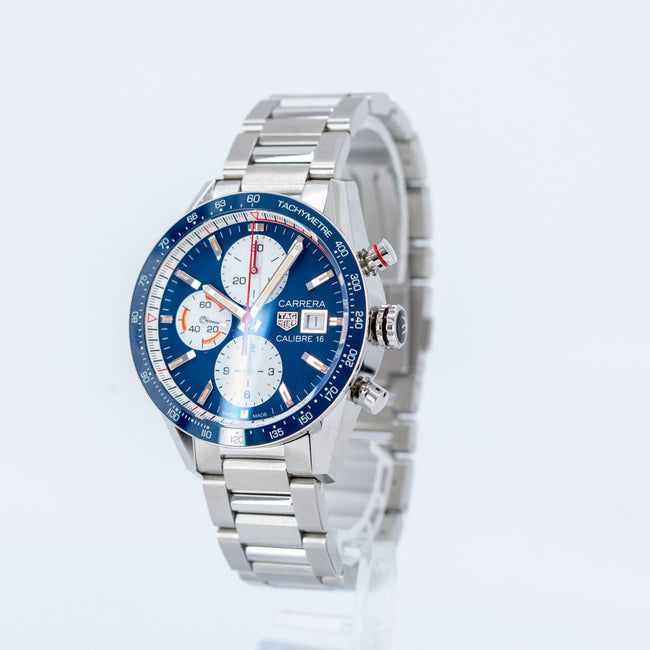 CV201AR.BA0715-Tag Heuer Men's CV201AR.BA0715 Carrera Caliber16 Blue Auto