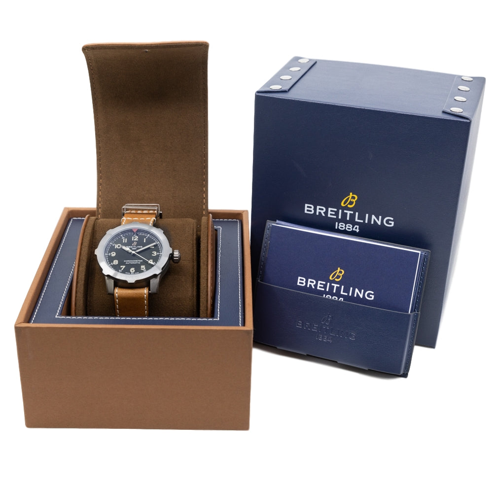 EB2040101L1X1-Breitling EB2040101L1X1 Navitimer Super 8 Green Dial Watch