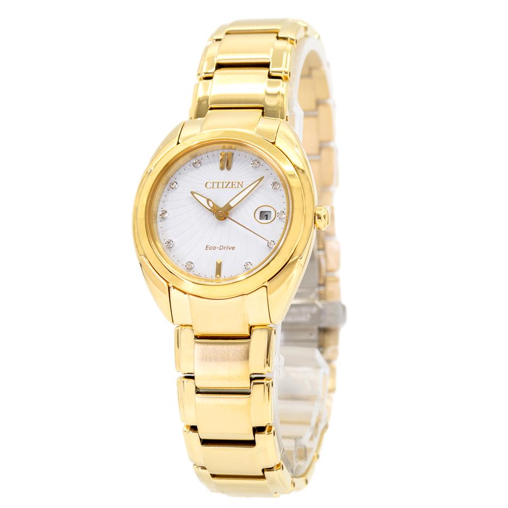 EM0313-54A-Citizen Ladies EM0313-54A  Gold-Tone Watch 