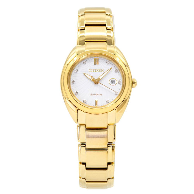 EM0313-54A-Citizen Ladies EM0313-54A  Gold-Tone Watch 
