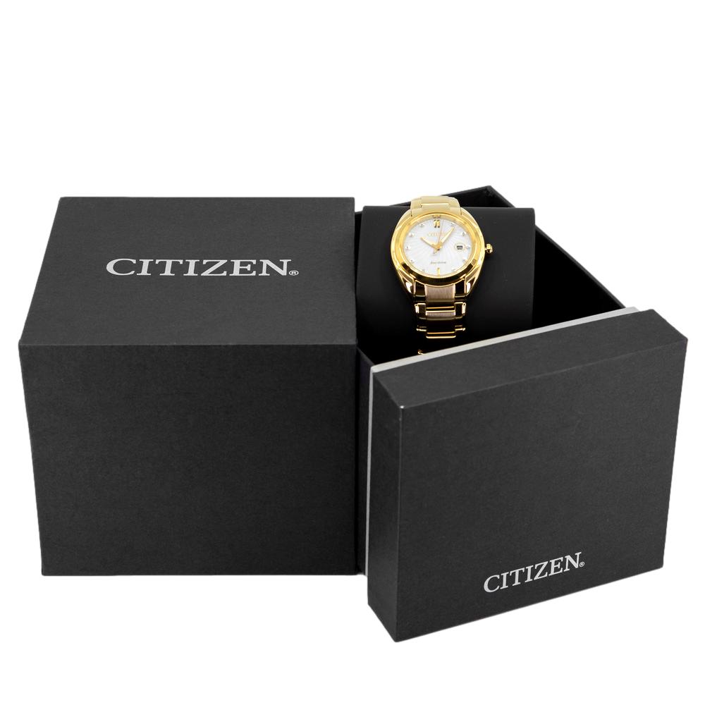 EM0313-54A-Citizen Ladies EM0313-54A  Gold-Tone Watch 