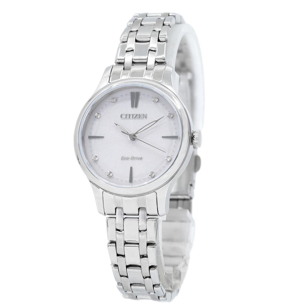 EM0890-85A-Citizen Ladies EM0890-85A Dress Crystals Dial Watch